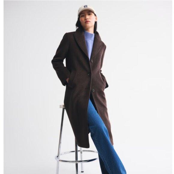 Abercrombie & Fitch Jackets & Blazers - Abercrombie & Fitch Wool Blend Coat